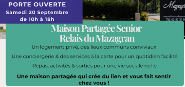 PORTES OUVERTES – Maison Partagée Senior Relais du Mazagran - Les Etangs